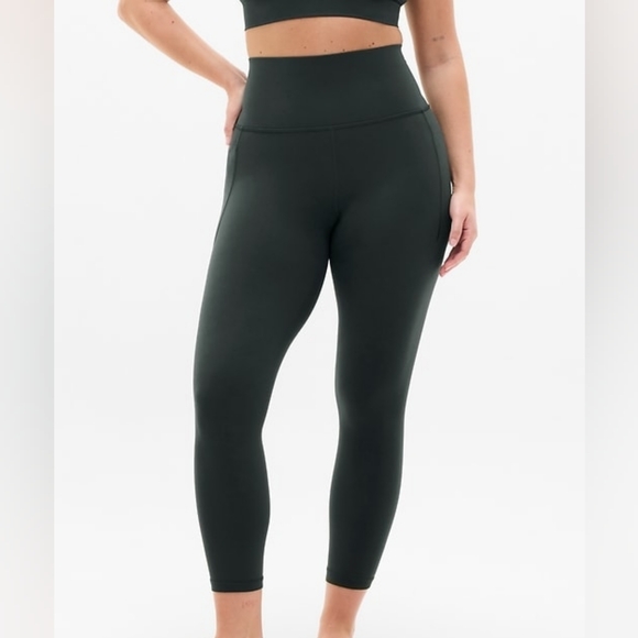 Athleta Pants - Athleta Salutation Stash Mesh Tight NWT Size XXS (Seaweed Snack)